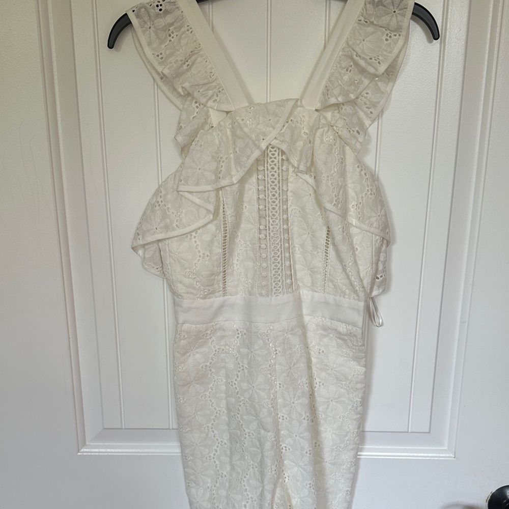 Gianni Bini White Lace Jumpsuit